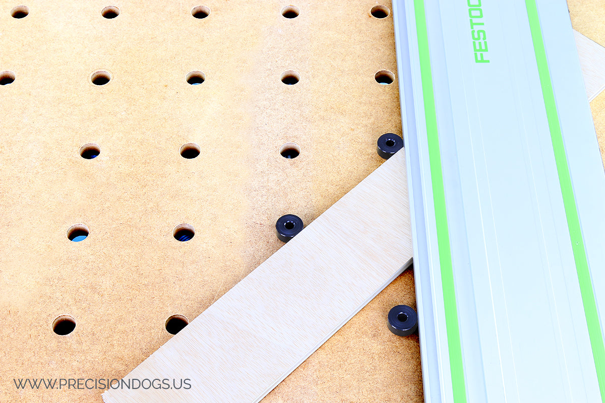 45 degree cut on Festool MFT with bench dogs