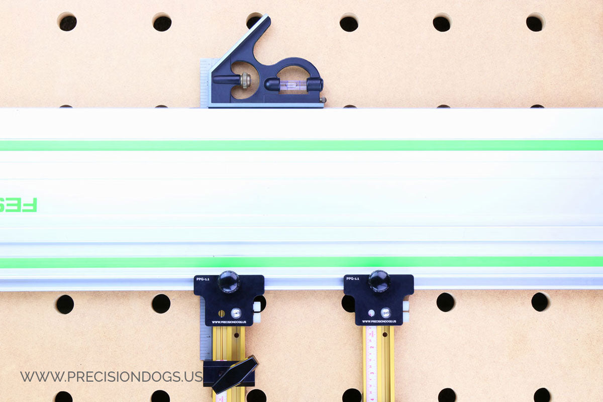 Precision Parallel Guides(Basic set) calibration. Setting zero with a combination square